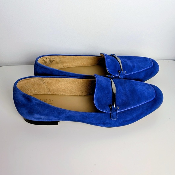 Naturalizer Emiline Blue Suede Loafers Women’s Size 7.5 - Picture 3 of 7